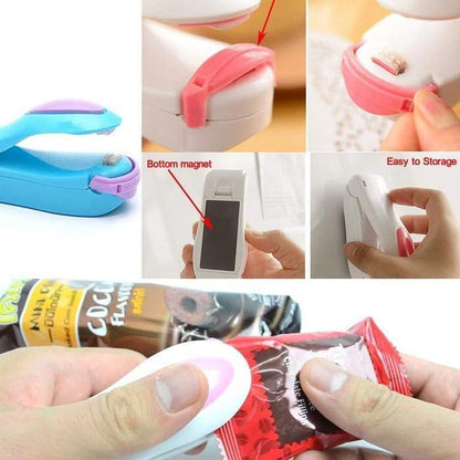 Keep Food Fresh in a Flash - Portable mini sealing machine battery operated